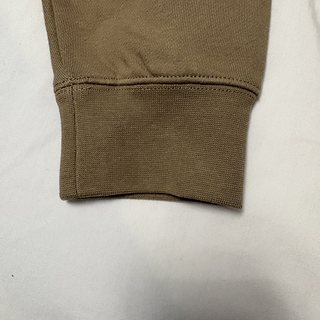 Close up of the hoodie sleeve cuff